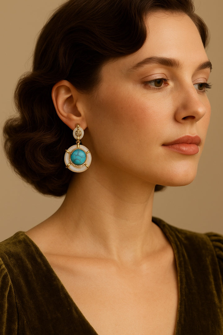 Rêve de Turquoise - boucles d’oreilles