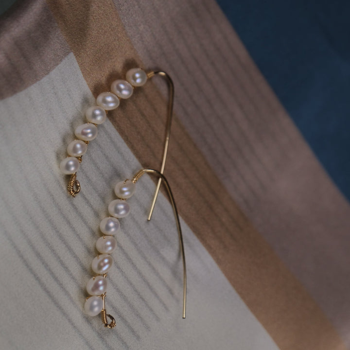 boucle doreille en perle
